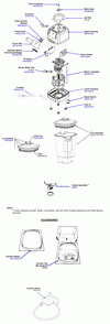 Diagram Diagram and Parts List for HBH650-FRA  Hamilton Beach Blender